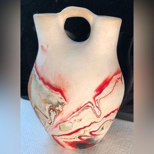 Vintage Nemadj Pottery Wedding Vase